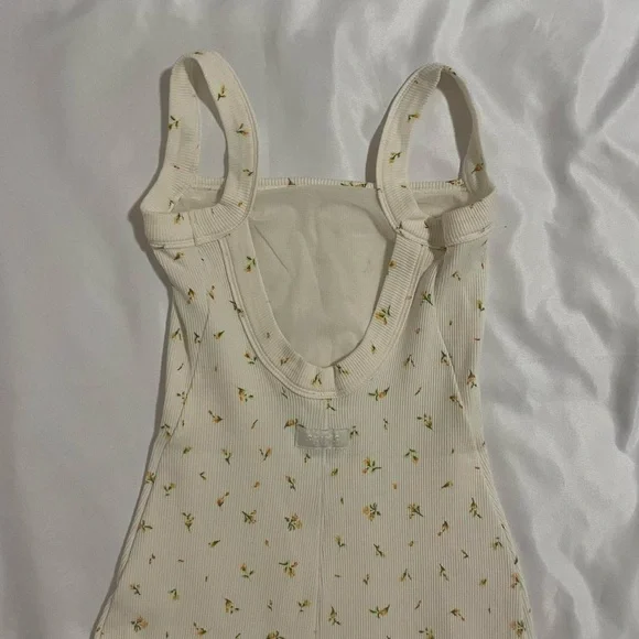 Skims Cotton Rib Low Back Onesie